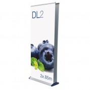Deluxe Double Sided Roll Up Graphic System with carry bag