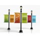 Double Lamp-Post Banner