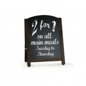 Large Rounded Chalk Board Pavement Sign